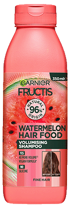 garnier ecom fructis WatermelonHairFoodShampoo Nov23 Packshot Front FA