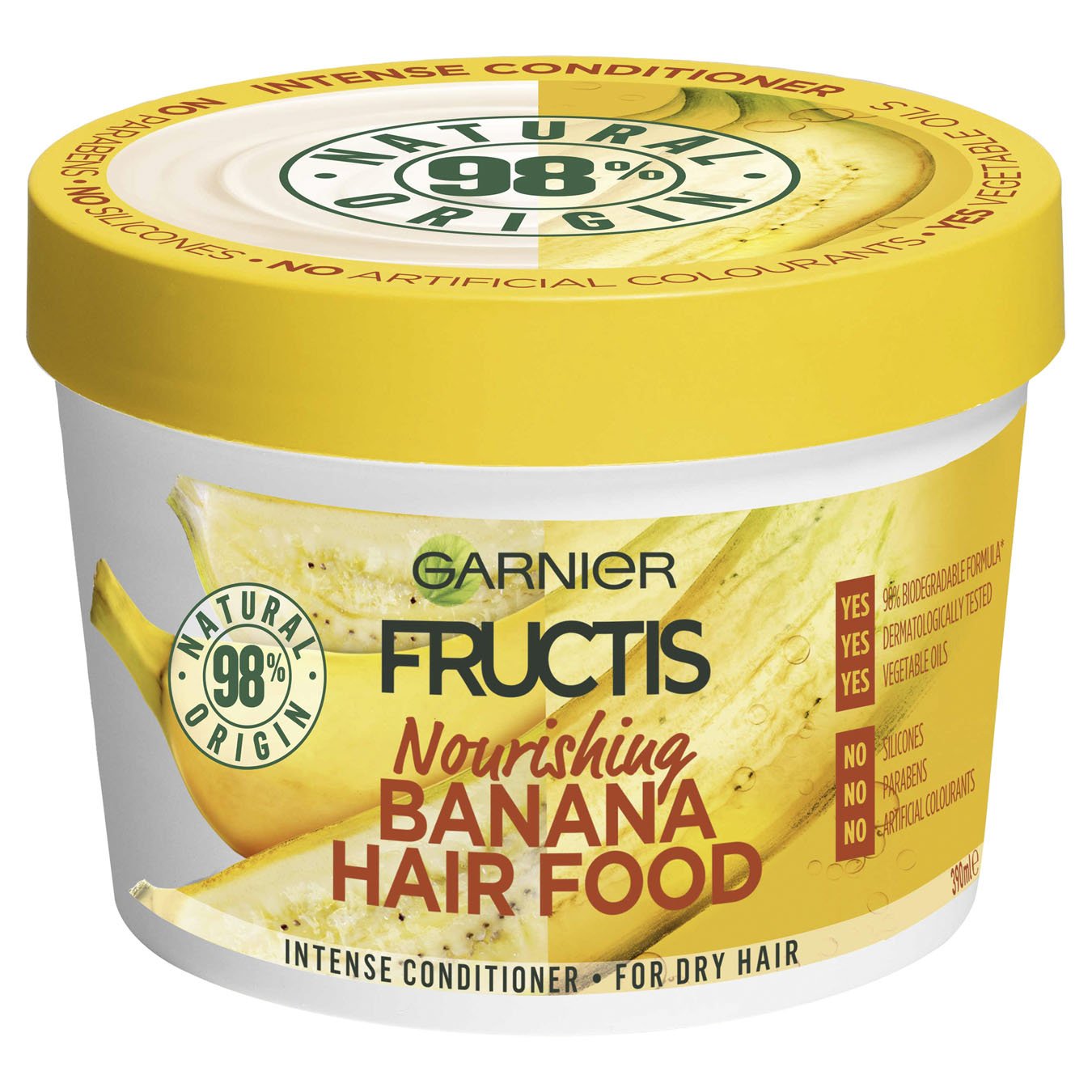 Fructis nourishing banana hair mask for dry hair | garnier® australia